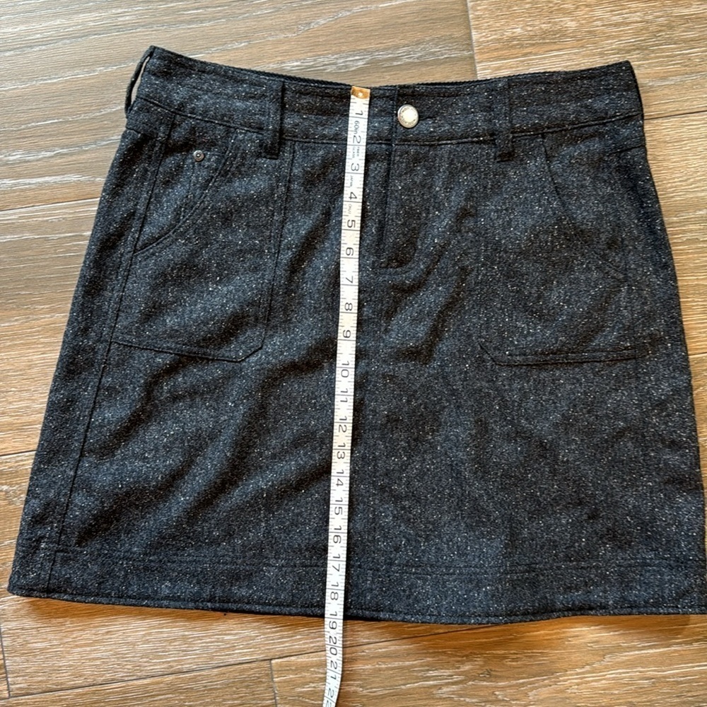 Woolrich charcoal wool blend skirt size 12 - Picture 4 of 10